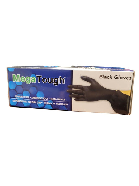 Black Nitrile Gloves - Large